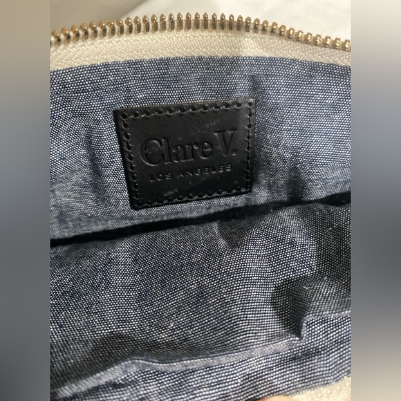 Last offer🔥🔥🔥🔥Clare V Fold over Woven Leather Clutch - Picture 12 of 15